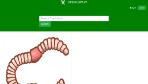 openclipart圖庫：worm - coloured-資源代表圖
