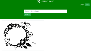 openclipart圖庫：Flower frame-資源代表圖