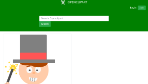 openclipart圖庫：Cartoon magician-資源代表圖