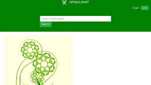 openclipart圖庫：Green Floral-資源代表圖