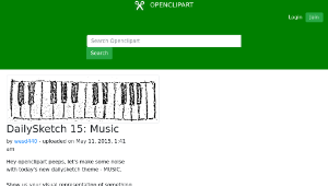 openclipart圖庫：DailySketch 15: Music