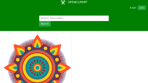 openclipart圖庫：Mandala Flames-資源代表圖