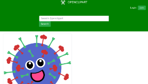 openclipart圖庫：Cute Virus縮圖