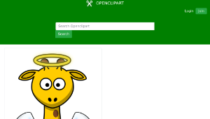 openclipart圖庫：Giraffe Angel-資源代表圖