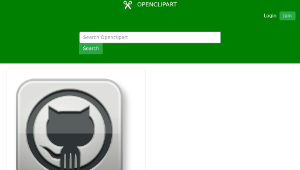 openclipart圖庫：GitHub-資源代表圖