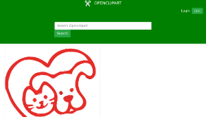 openclipart圖庫：love animals-資源代表圖