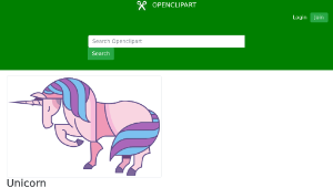 openclipart圖庫：Unicorn-資源代表圖