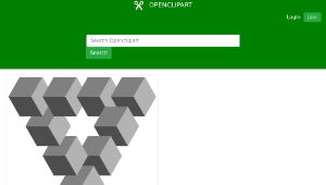 openclipart圖庫：Impossible 3D Penrose Triangle-資源代表圖