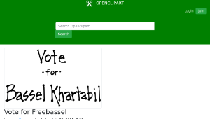 openclipart圖庫：Vote for Freebassel-資源代表圖