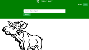 openclipart圖庫：moose縮圖