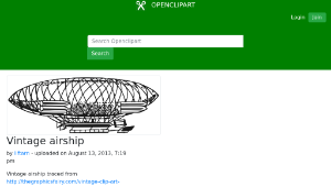 openclipart圖庫：Vintage airship-資源代表圖
