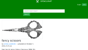 openclipart圖庫：fancy scissors-資源代表圖