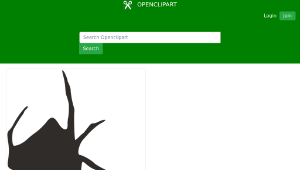 openclipart圖庫：Spider silhouette縮圖