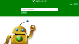 openclipart圖庫：Friendly Robot Remix縮圖