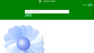 openclipart圖庫：Blue flower-資源代表圖