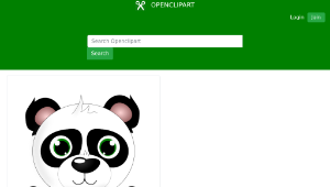 openclipart圖庫：Baby panda縮圖