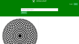 openclipart圖庫：Hypnotic Toroid Mandala縮圖