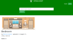 openclipart圖庫：Bedroom-資源代表圖