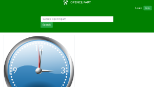 openclipart圖庫：A blue and chrome clock-資源代表圖