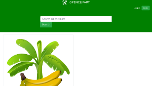 openclipart圖庫：Banana縮圖