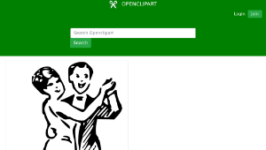 openclipart圖庫：Dancing Couple-資源代表圖