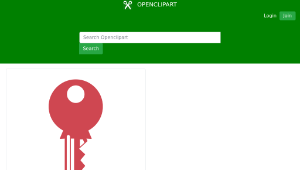 openclipart圖庫：Key pictogram-資源代表圖