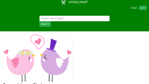 openclipart圖庫：Formal Love Birds縮圖