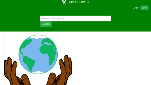 openclipart圖庫：Earth in Hands-資源代表圖