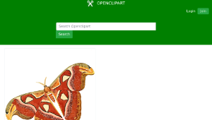 openclipart圖庫：Atlas moth - Attacus atlas-資源代表圖
