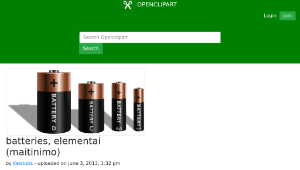 openclipart圖庫：batteries, elementai (maitinimo)