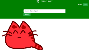 openclipart圖庫：Smiling Cat縮圖