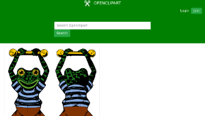 openclipart圖庫：Acrobat Frog-資源代表圖