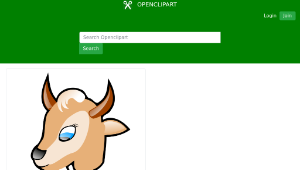 openclipart圖庫：Goat head縮圖