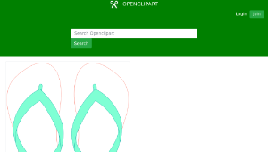 openclipart圖庫：Flipflops 28-資源代表圖