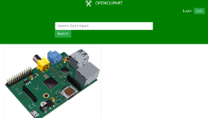 openclipart圖庫：Raspberry Pi type-B (no logo edition)-資源代表圖