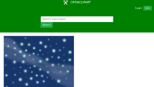 openclipart圖庫：Starry Sky with Milky Way-資源代表圖