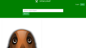 openclipart圖庫：dog head縮圖