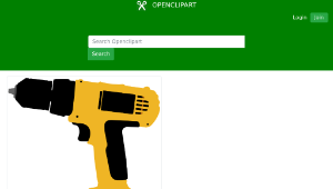 openclipart圖庫：Electric screwdriver縮圖