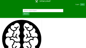 openclipart圖庫：Brain Light Bulb