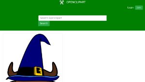 openclipart圖庫：Cartoon Gnu Wizard縮圖