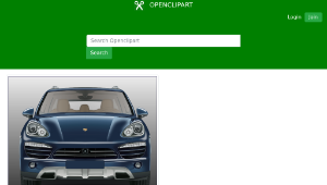 openclipart圖庫：Sports Car Front-資源代表圖