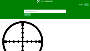 openclipart圖庫：Gun sight縮圖