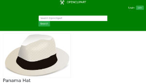 openclipart圖庫：Panama Hat-資源代表圖