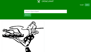 openclipart圖庫：Housewife with turkey縮圖