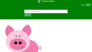 openclipart圖庫：Pig縮圖