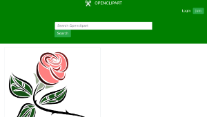 openclipart圖庫：Stylized Rose縮圖