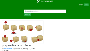 openclipart圖庫：prepositions of place-資源代表圖