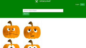 openclipart圖庫：Pumpkin Faces