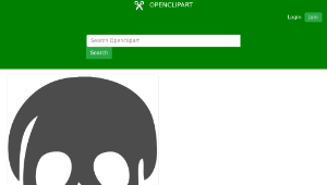 openclipart圖庫：Pirate Skull (Remastered)-資源代表圖