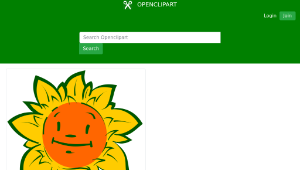 openclipart圖庫：Cartoon flower - cute